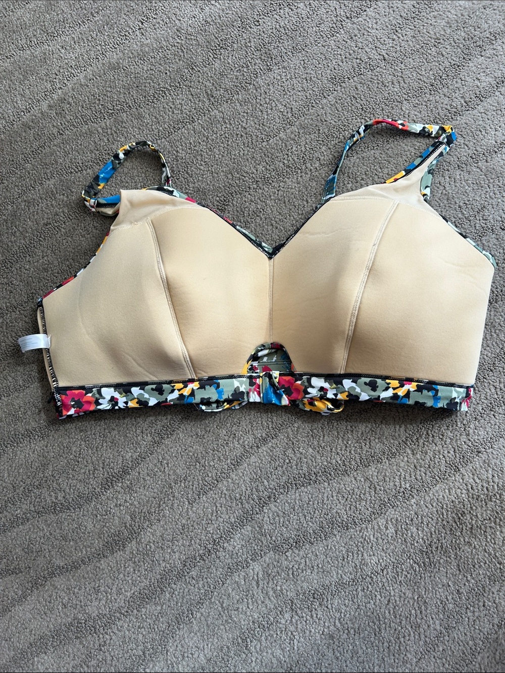 Cacique SWIM Bikini Top Only Hazy Field Print Size 24 - Picture 6 of 7